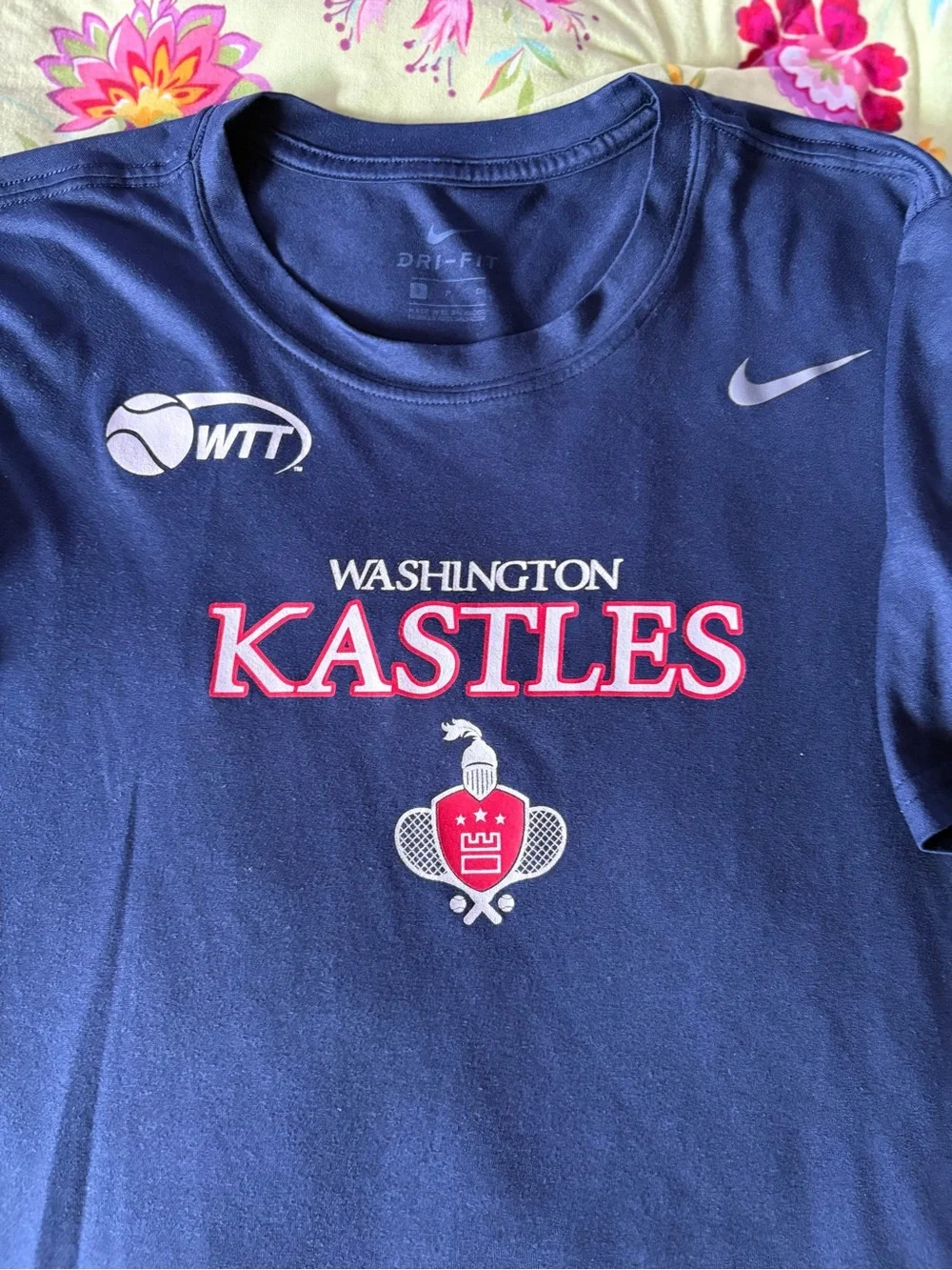 Washington Kastles x Nike Dri-Fit WTT World Team Tennis 6 time champs tee S NWOT